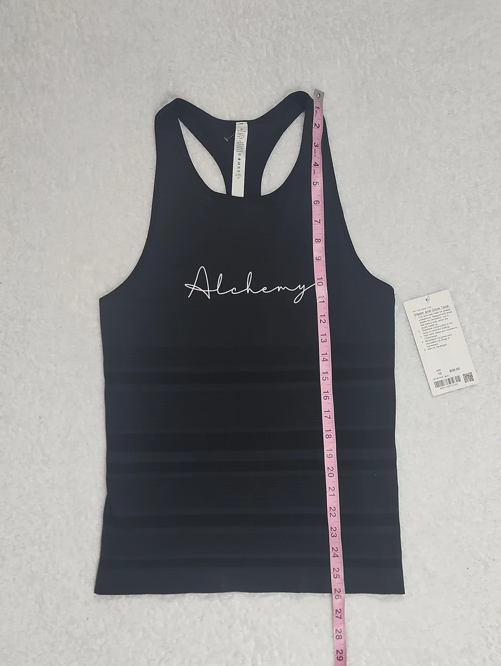 Lululemon Gleam And Glow Black Alchemy Tank New With Tags